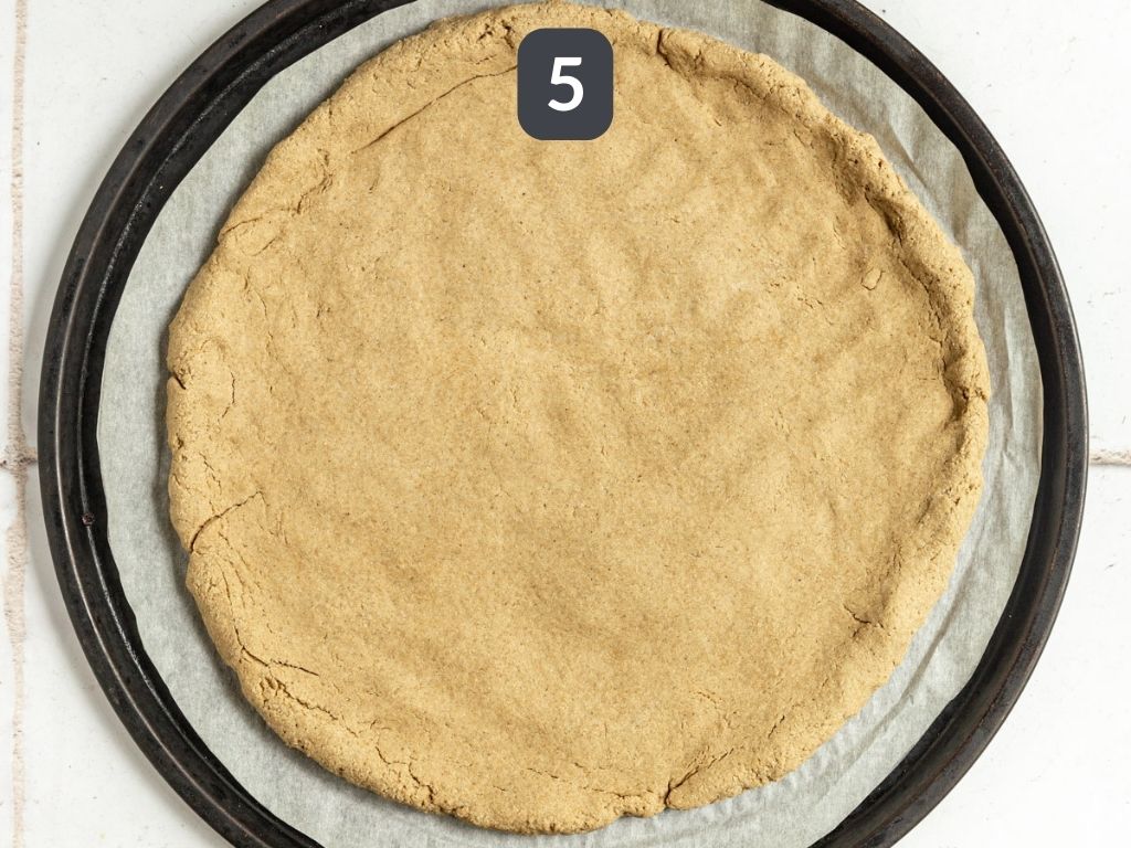 OilFree Vegan Oat Flour Pizza Crust (No Yeast)